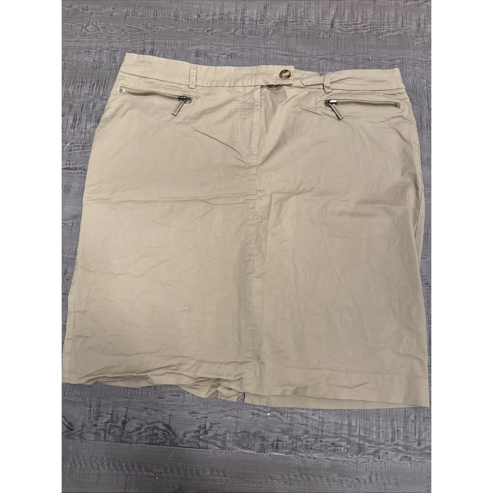 Michael Kors tan Stretch skirt Mini size 16 women's Summer Date Work Fun
